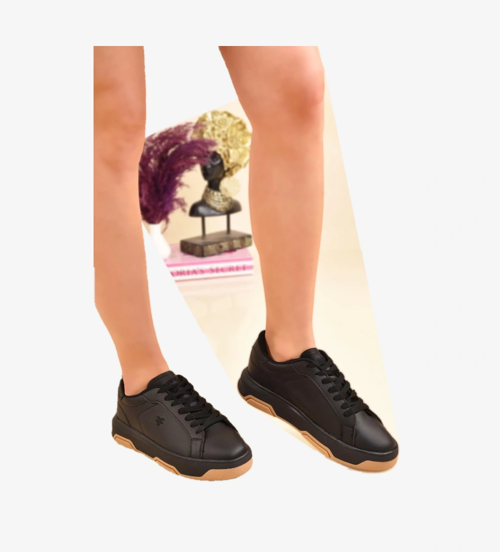 Odesa Ayakkabı Kadın Anatomik Esnek Taban Günlük Bağcıklı Spor Ayakkabı Ergonomik Rahat Nefes Alabilen model görseli