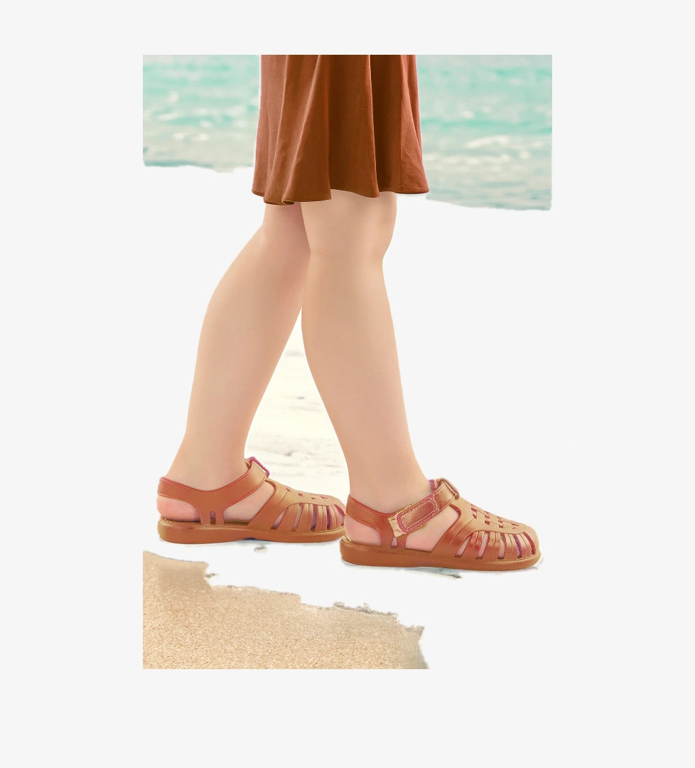 Fina Günlük Deniz Havuz Plaj Erkek Çocuk Sandalet Ayakkabı Karamel