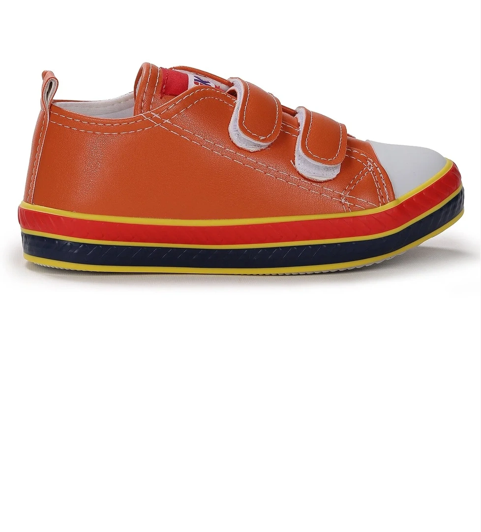 Raka Cırtlı Erkek Çocuk Günlük Spor Ayakkabı Turuncu - Görsel 1