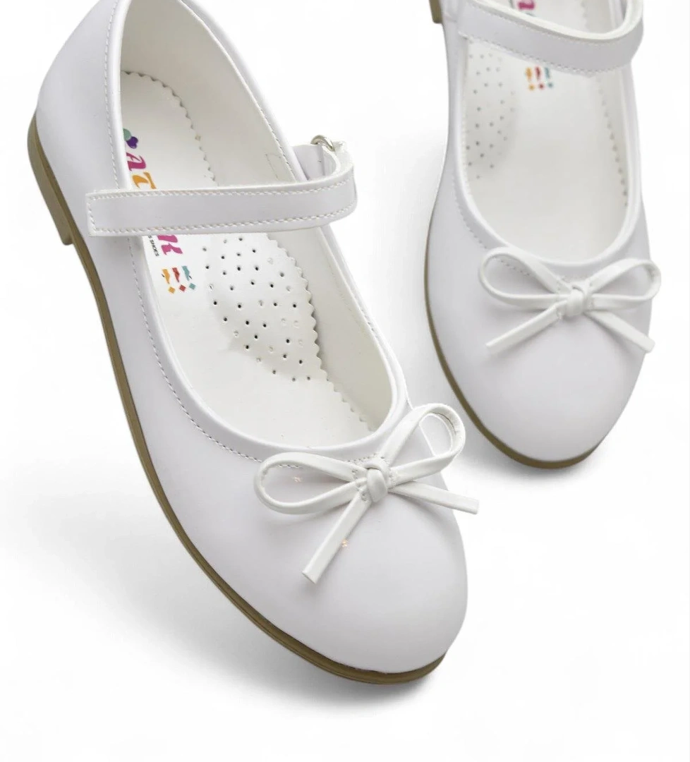 Ispartalılar 5953 Rahat Taban Tokalı Kız Çocuk Babet Ayakkabı Düğün Abiye Nişan Ayakkabısı model görseli