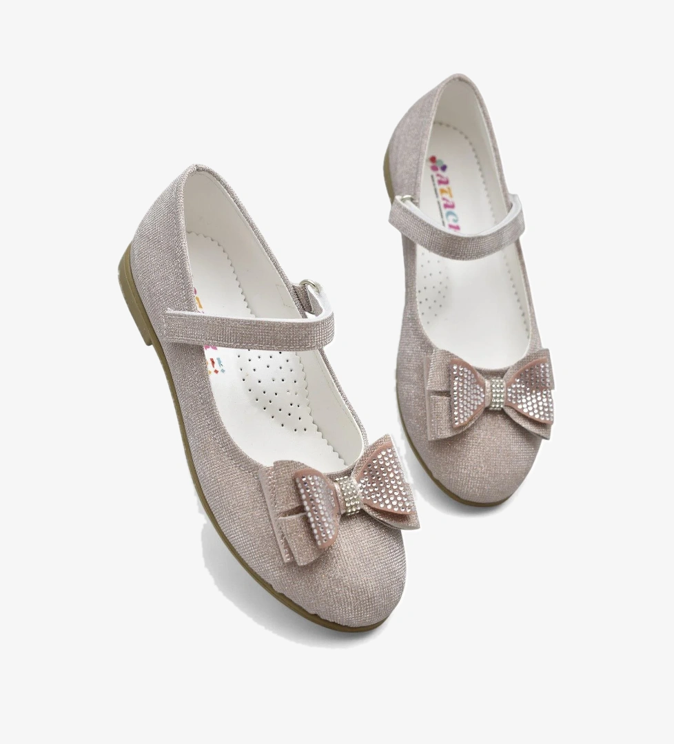 5952 Rahat Taban Tokalı Kız Çocuk Babet Ayakkabı Düğün Abiye Nişan Ayakkabısı