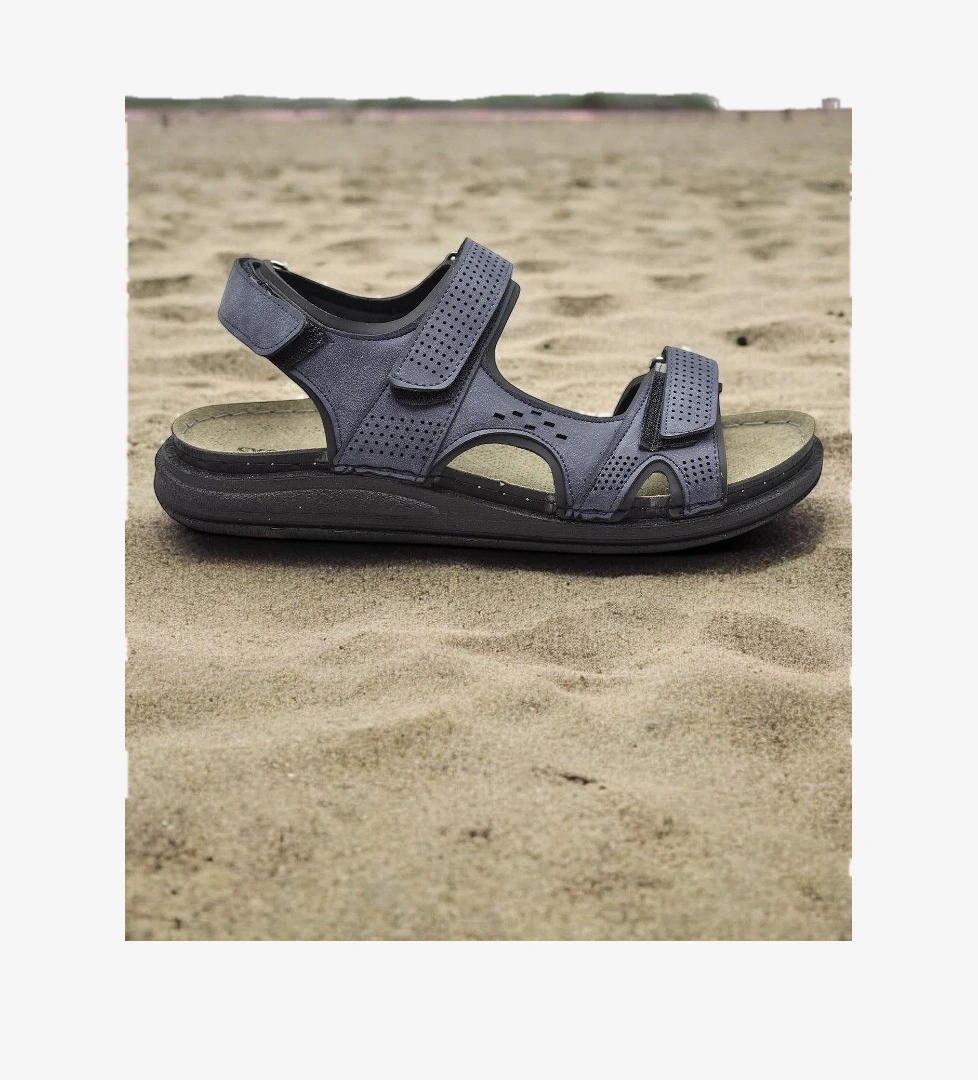 Ispartalılar 240105 Ortopedik Taban Erkek Sandalet Cırtlı model görseli