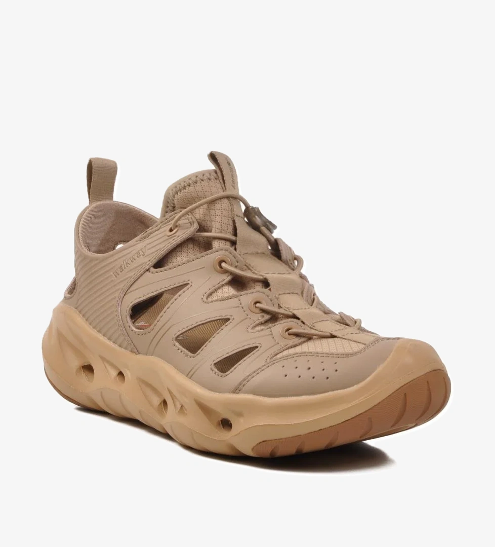 Walkway 25424 Siyah Bej Hafif Esnek Erkek Spor Ayakkabı Asmara M model görseli