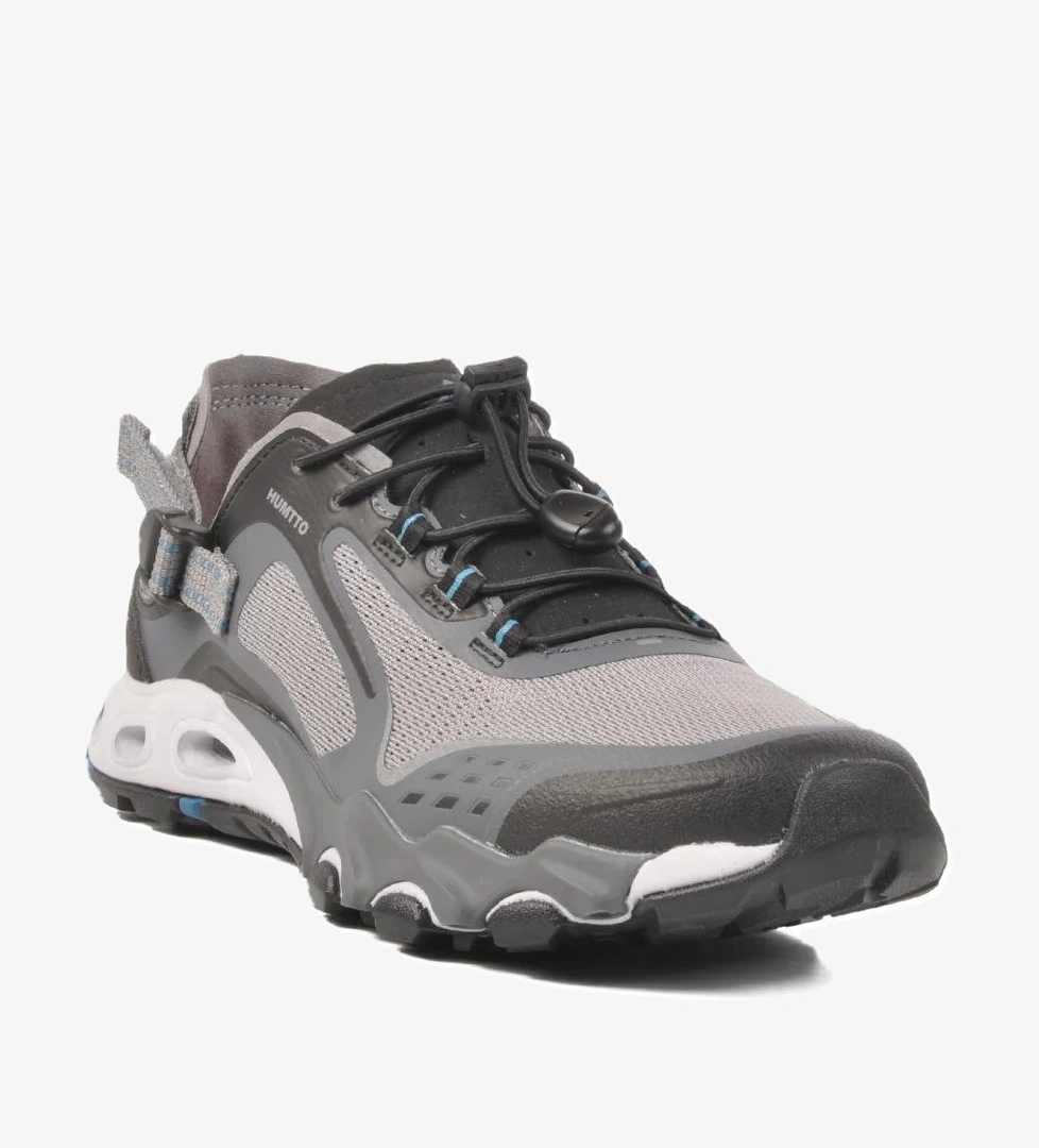 660893A M Gri-Siyah Erkek Spor Ayakkabı Humtto