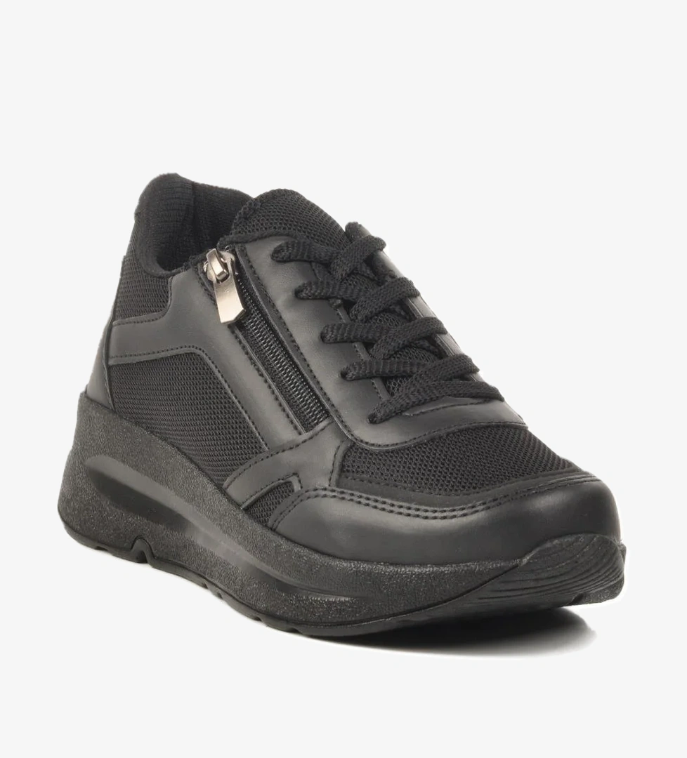 Walkway 2420 G Unisex Hafif Esnek Siyah Sneaker model görseli