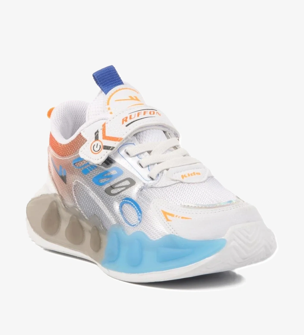 Beyaz-Siyah-Saks Çocuk Spor Ayakkabı Ruffon 2480 F