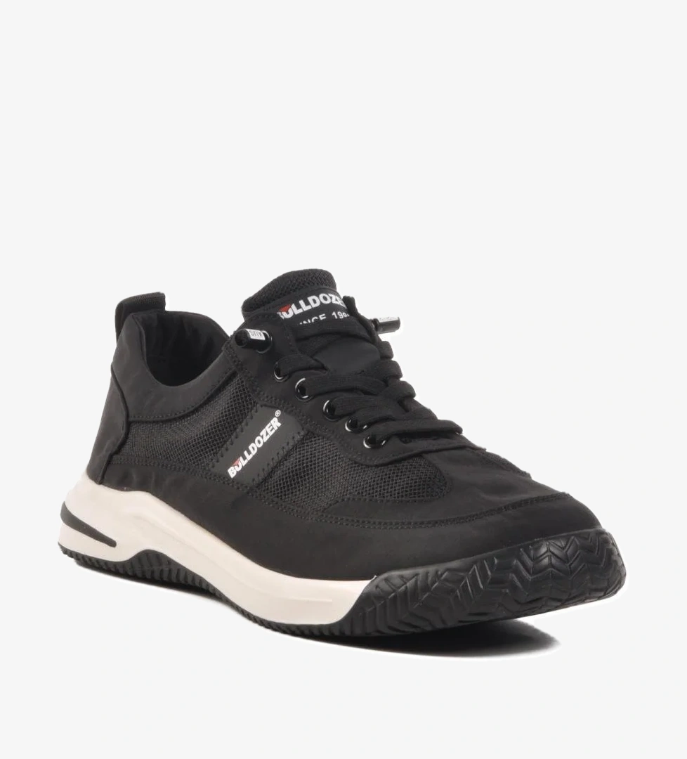 Siyah Yumuşak Taban Fileli Hafif Erkek Spor Ayakkabı 241379 M