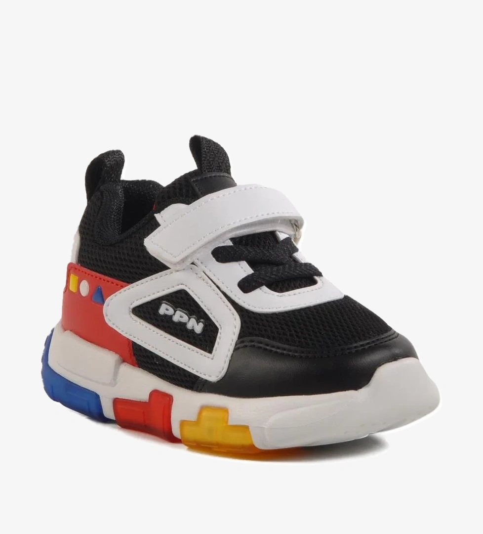 Walkway Siyah-Beyaz Tekstil Bebek Spor Ayakkabı Ppn 1909 B model görseli