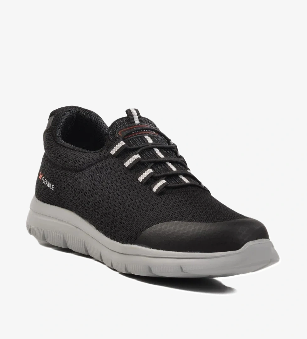 Siyah-Buz Triko Hafif Erkek Spor Ayakkabı Flexible II M