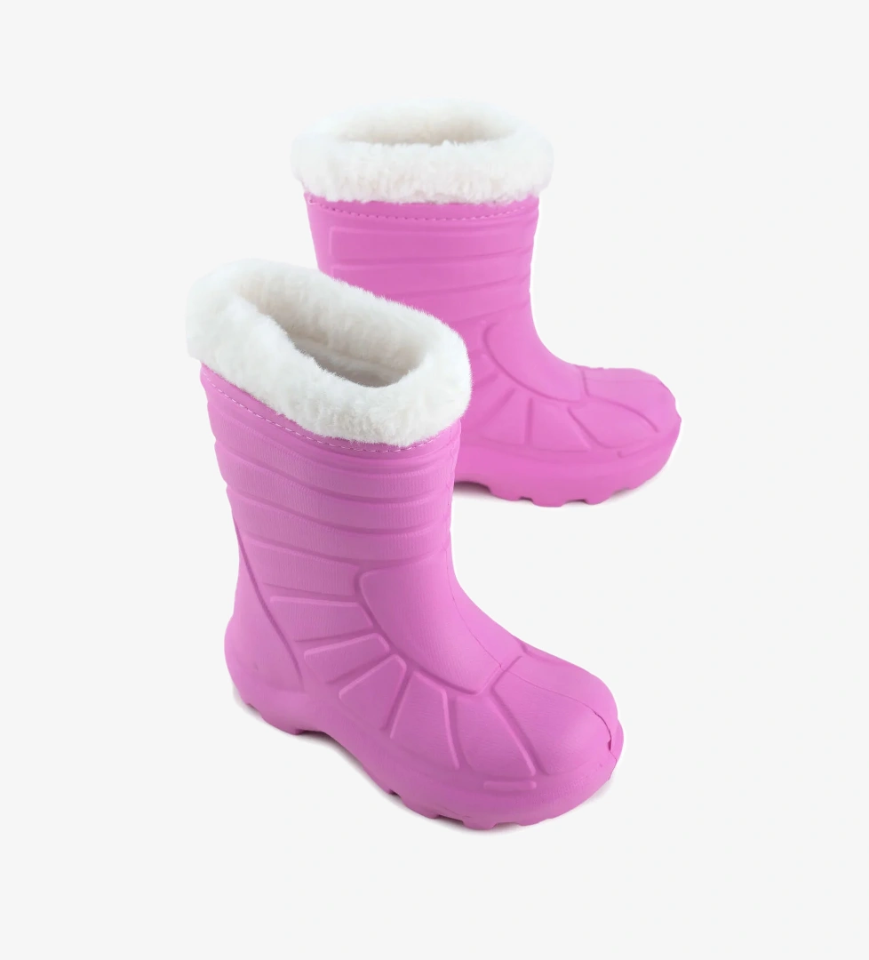 Kız Çocuk Kışlık Boğazdan Peluşlu İçi Sıcak Astarlı Su Geçirmez Yağmur Kar Bot Çizme - Görsel 1