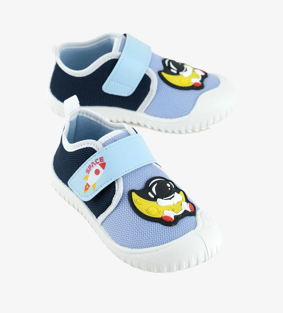 Yazlık Erkek Çocuk PVC Taban Cırt Cırtlı Ayarlanabilir Keten Günlük Ayakkabı - Görsel 1