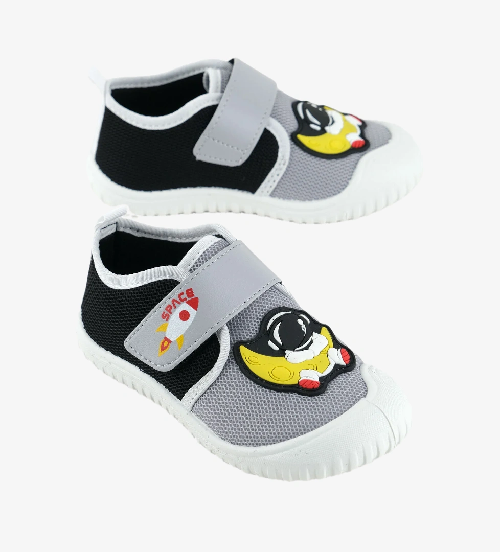 Yazlık Erkek Çocuk PVC Taban Cırt Cırtlı Ayarlanabilir Keten Günlük Ayakkabı - Görsel 1