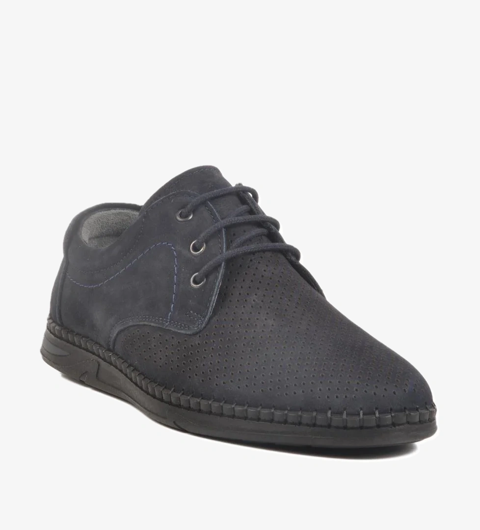 LO0417-106 M Lacivert Nubuk Erkek Günlük Ayakkabı