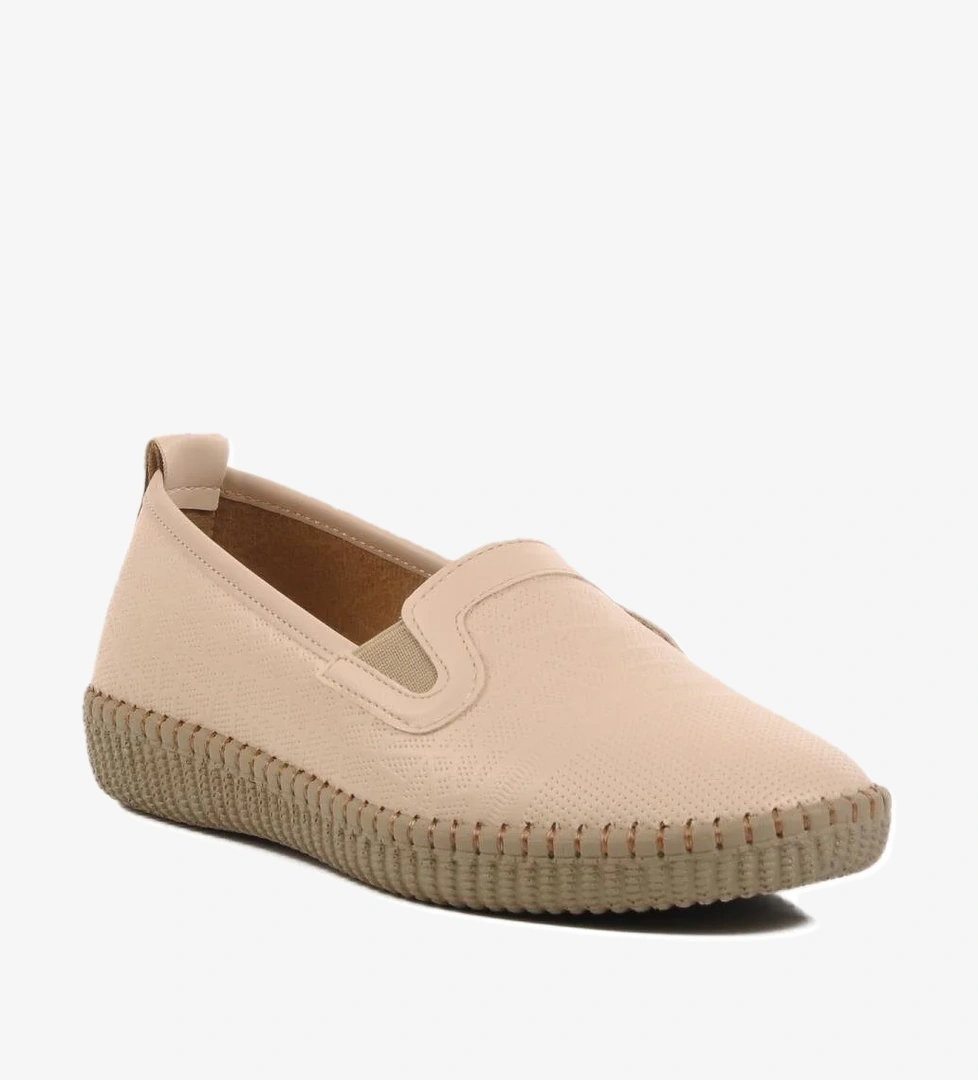 651567 Z Bej Kadın Günlük Ayakkabı