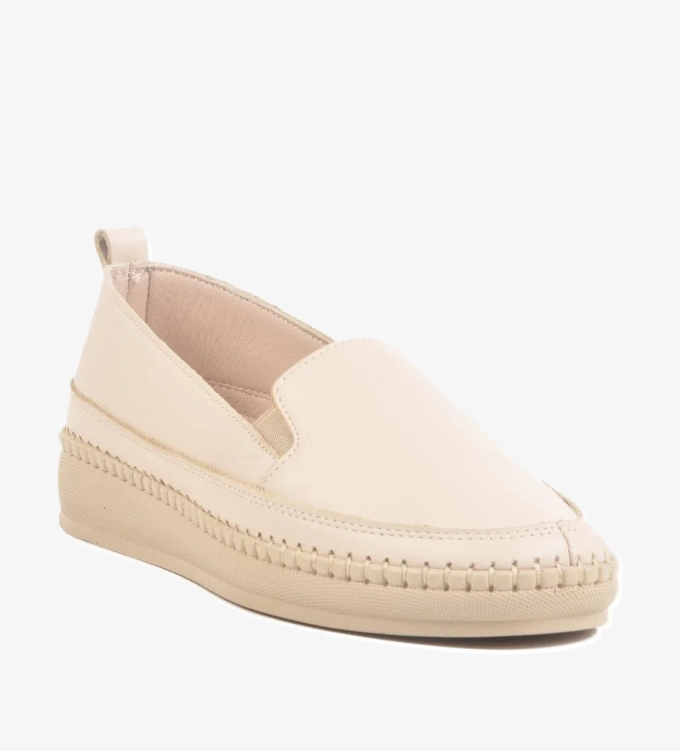 F-7010 Z Bej Anatomik Taban Kadın Günlük Ayakkabı - Görsel 1