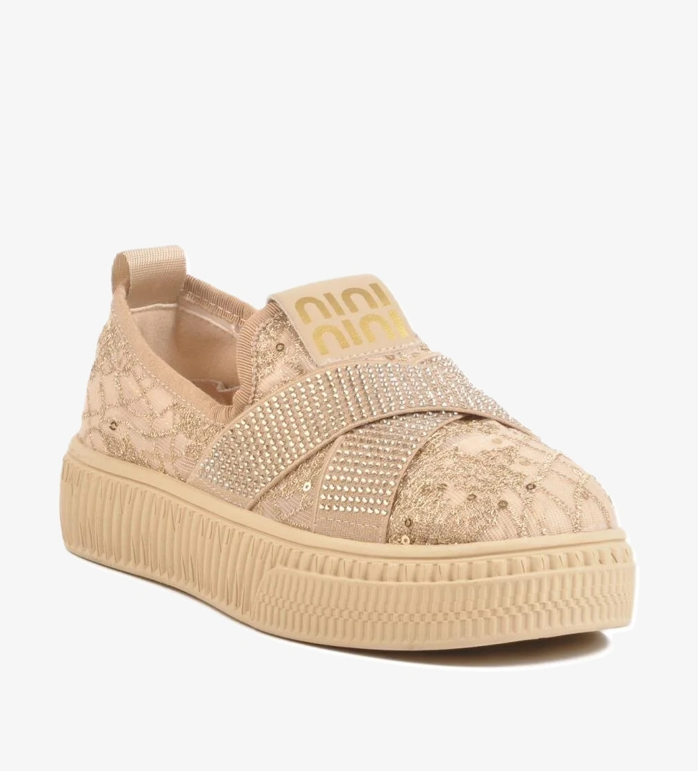 B235 Z Krem Kadın Günlük Ayakkabı - Görsel 1