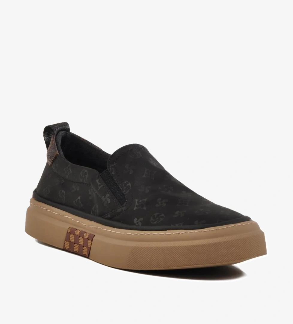 Siyah Hafif Bağcıksız Erkek Casual Ayakkabı 25Y501-6 M - Görsel 1