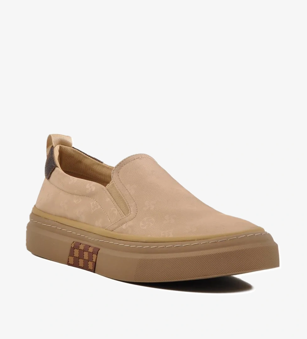 Bej Hafif Bağcıksız Erkek Casual Ayakkabı 25Y501-6 M