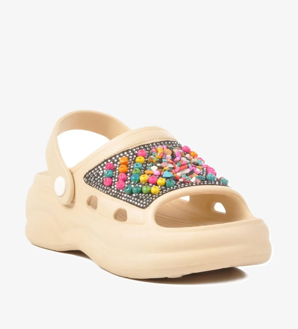 E-800 Z Bej Kadın Terlik