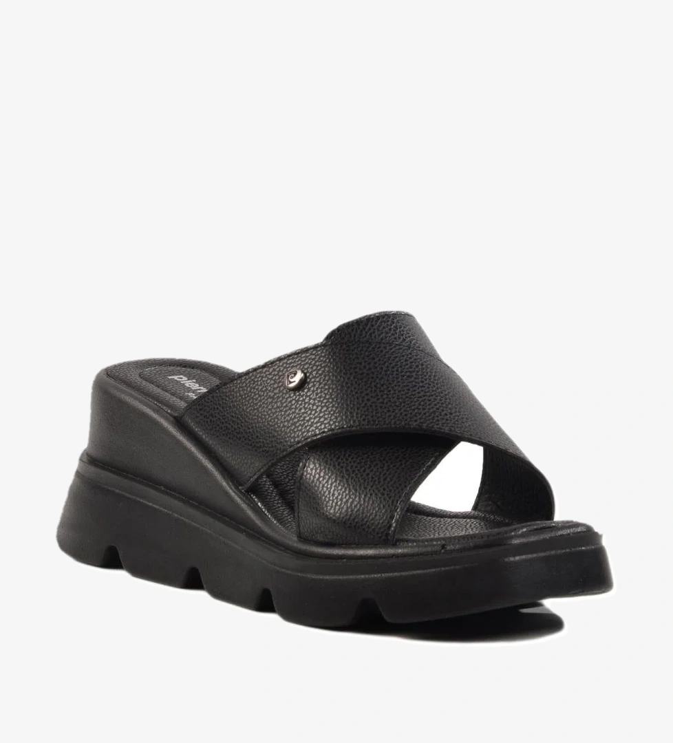 Siyah Yüksek Taban Kadın Terlik PC-7535 Z - Görsel 1