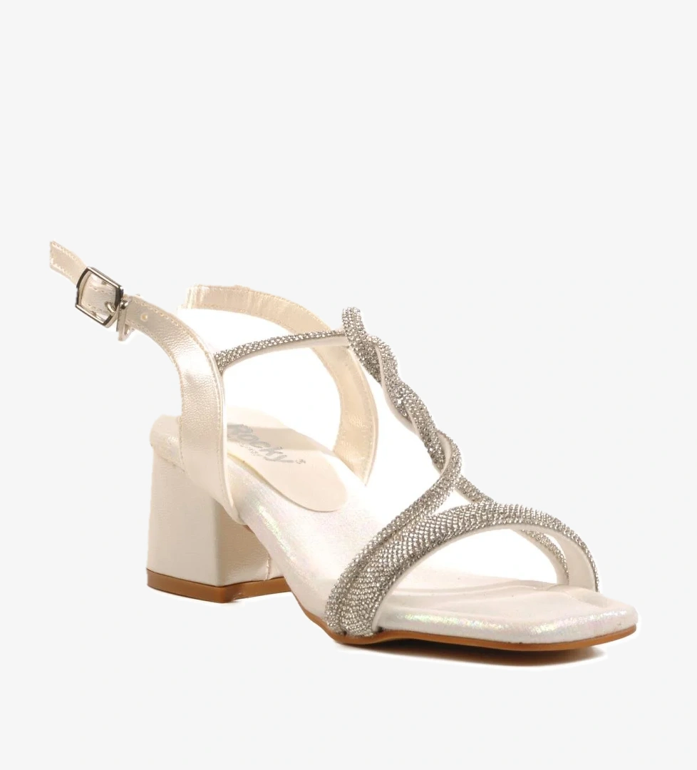 Rocky Sedef Suni Deri Çocuk Topuklu Ayakkabı 07 F