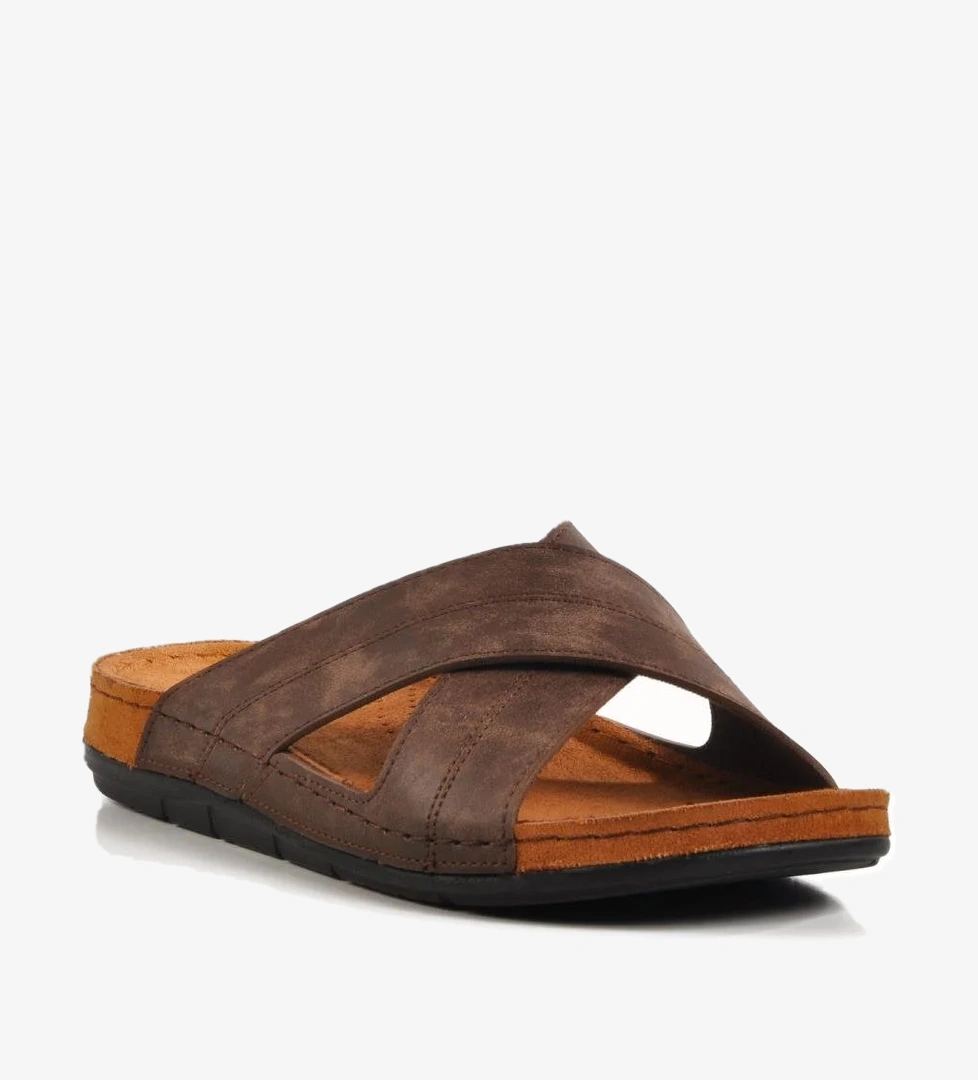 Kahve Anatomik Erkek Terlik Bento M