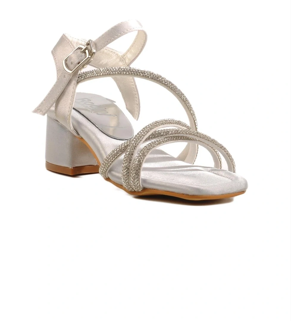 Walkway Siyah Gümüş Çocuk Topuklu Sandalet Rocky 21 P model görseli