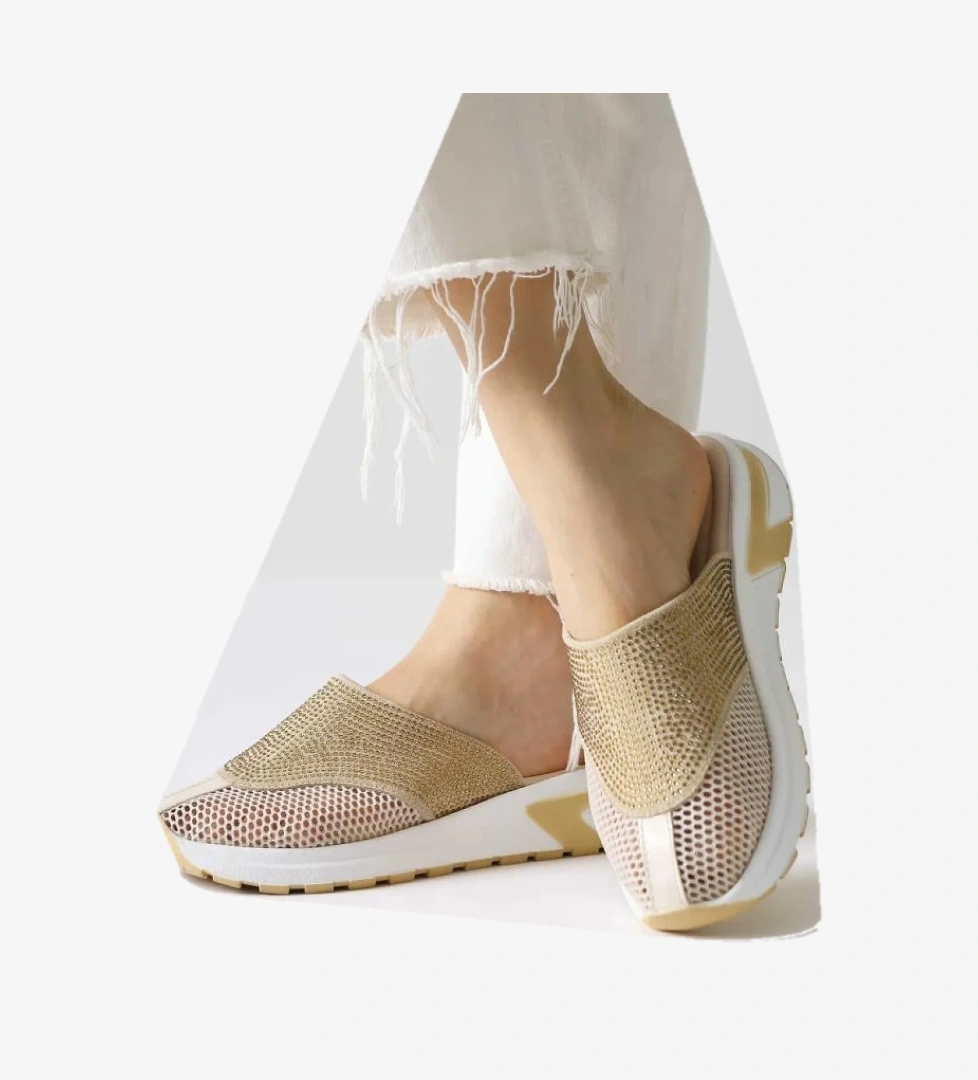 Pisagor 31630 File Detaylı Taşlı Kadın Kapalı Terlik