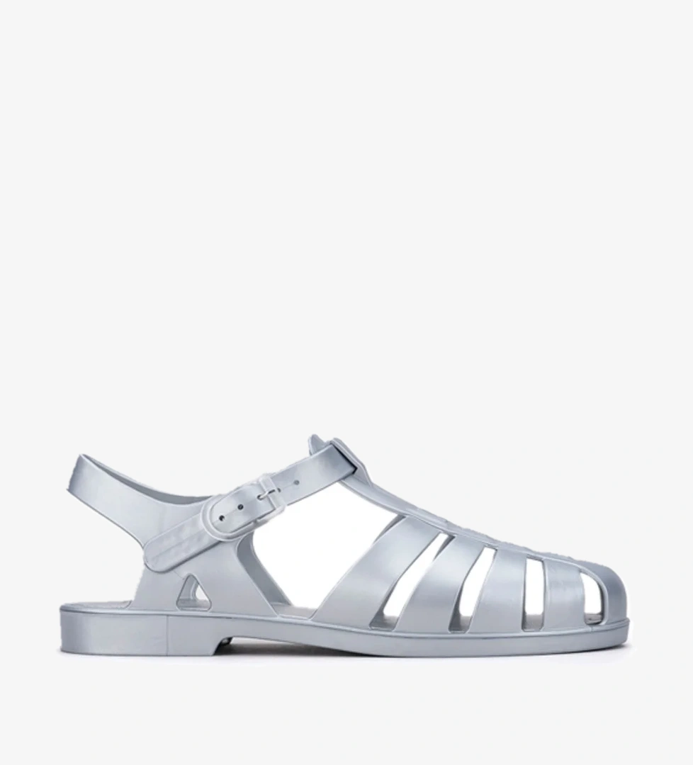 BB340 BIARRITZ METAL Gümüş Kadın Sandalet - Görsel 1