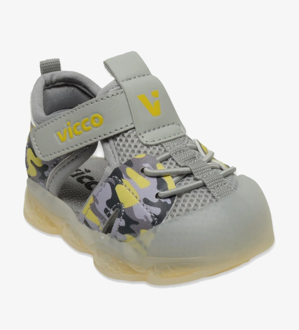 321.E24Y211 Ilk Adım Phylon Işıklı Gri Çocuk Sandalet - Görsel 1