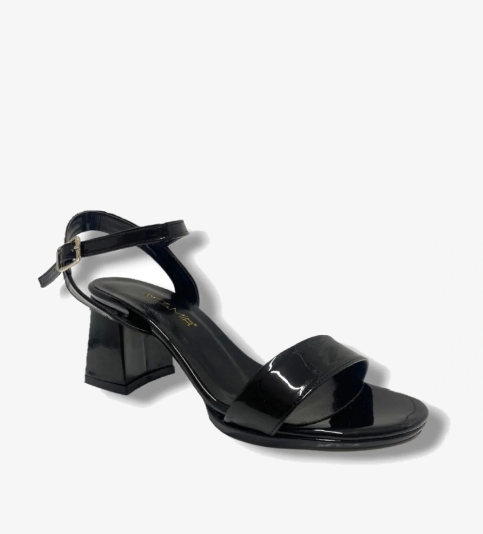 Aydemir 1441-25 Rugan Tek Bant Kalın Topuk Kadın Sandalet model görseli