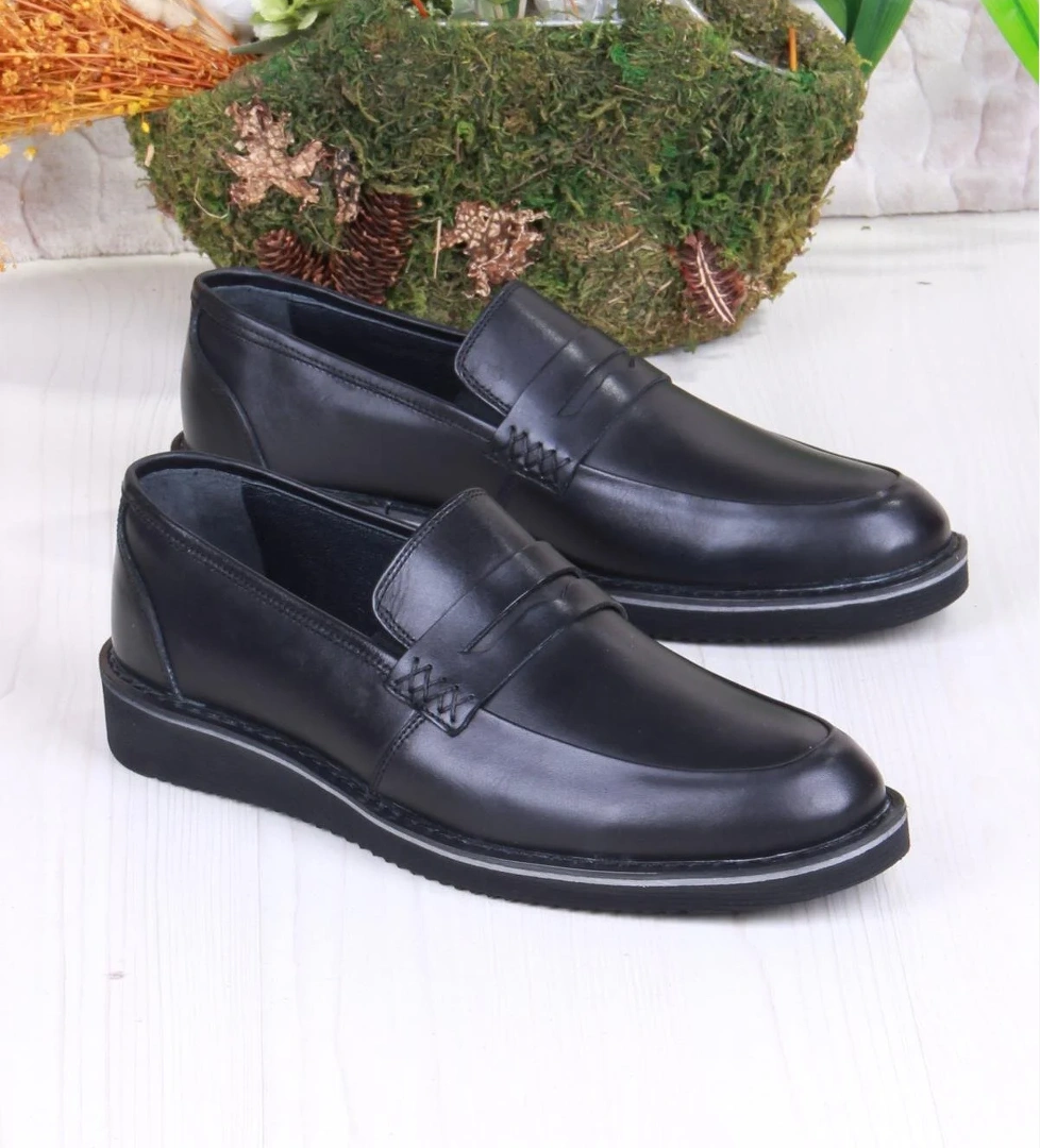 1106 Walker Rahat Hafif Hakiki Deri Erkek Ayakkabı - Görsel 1