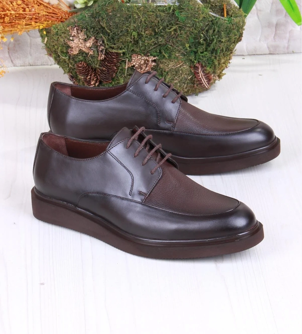 42243 Rahat Hafif Hakiki Deri Erkek Ayakkabı - Görsel 1