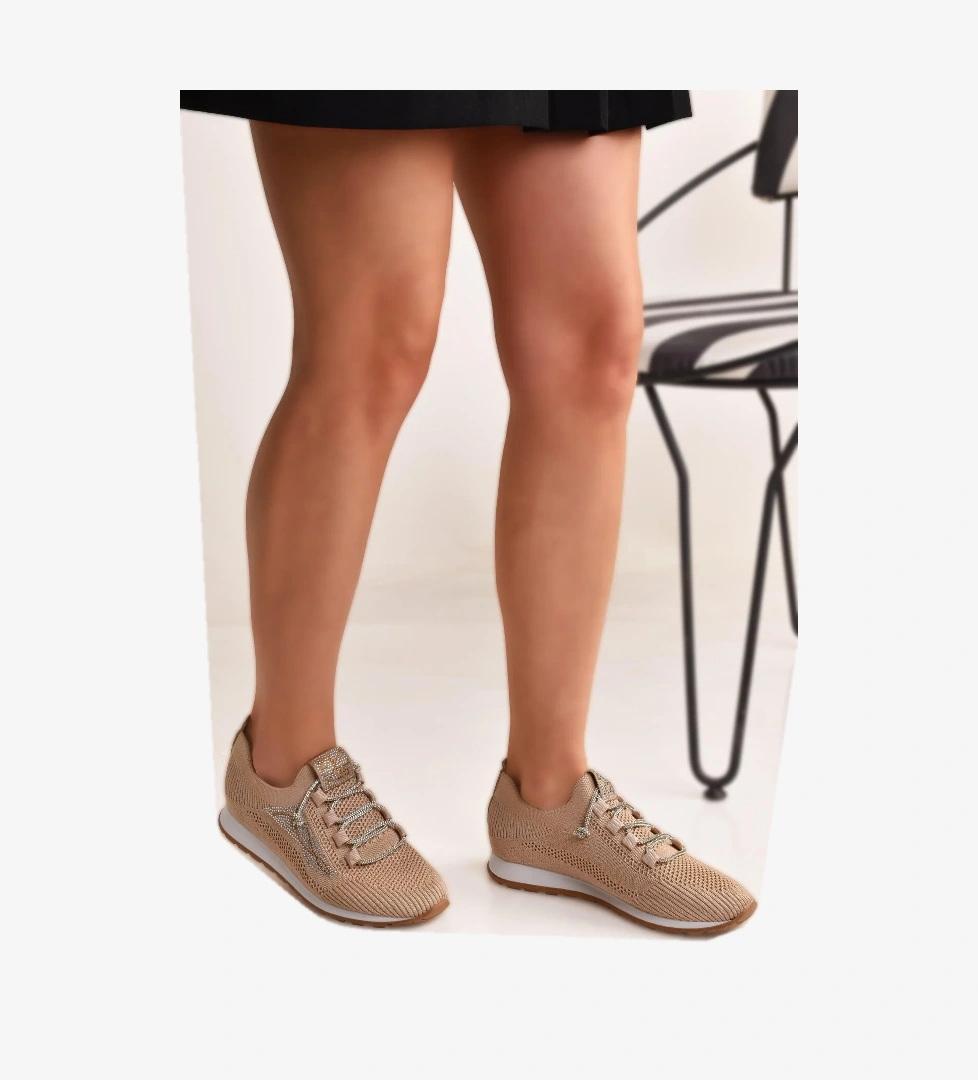 Kadın Hafif Triko Günlük Spor Ayakkabı Sneaker - Görsel 1