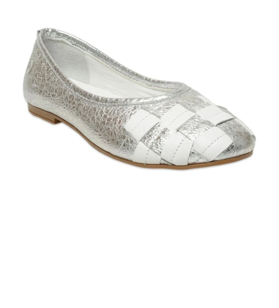 D25Ya-7350Z Günlük Gümüş Kadın Babet