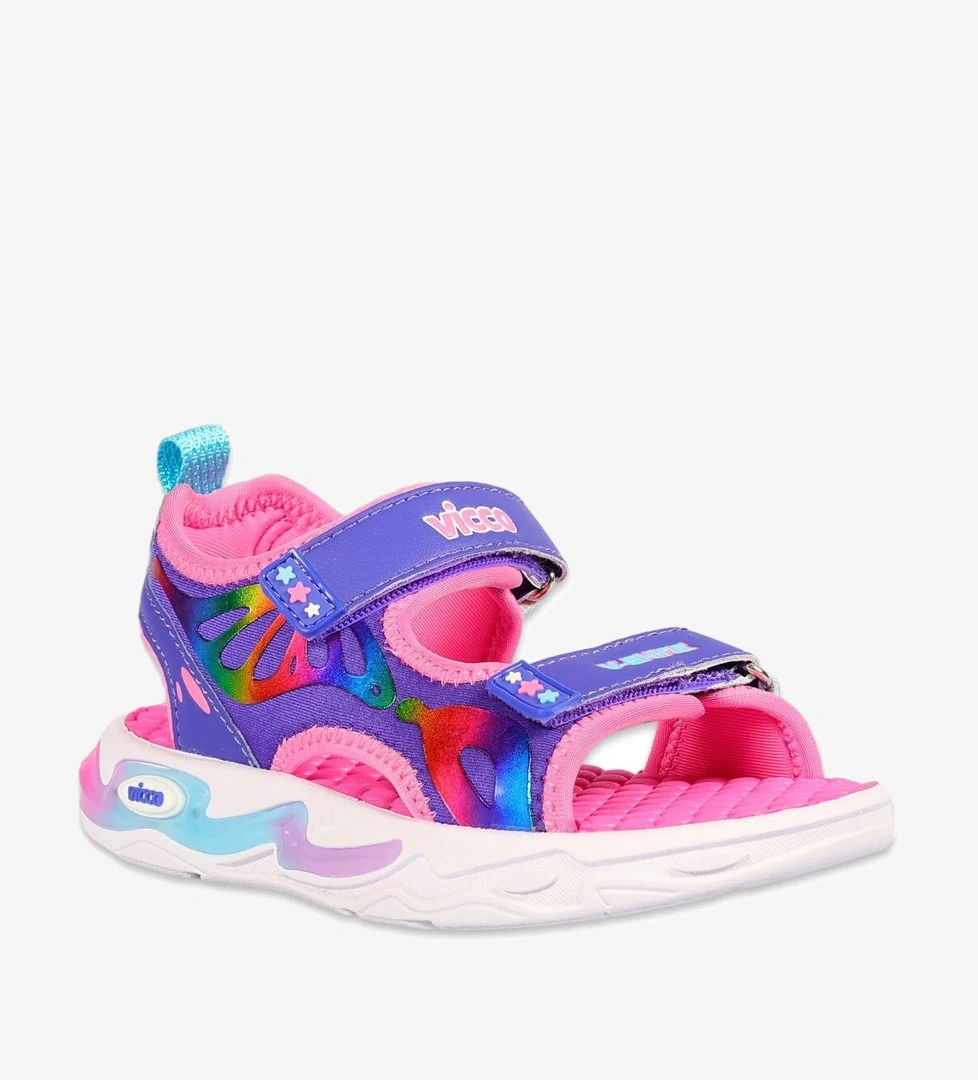 Vicco 332.p25y.210 But Patik Işıklı Phylon Beyaz Mor Çocuk Sandalet model görseli