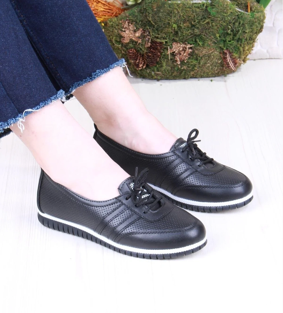 2034 Günlük Rahat Kaymaz Taban Kadın Babet Ayakkabı