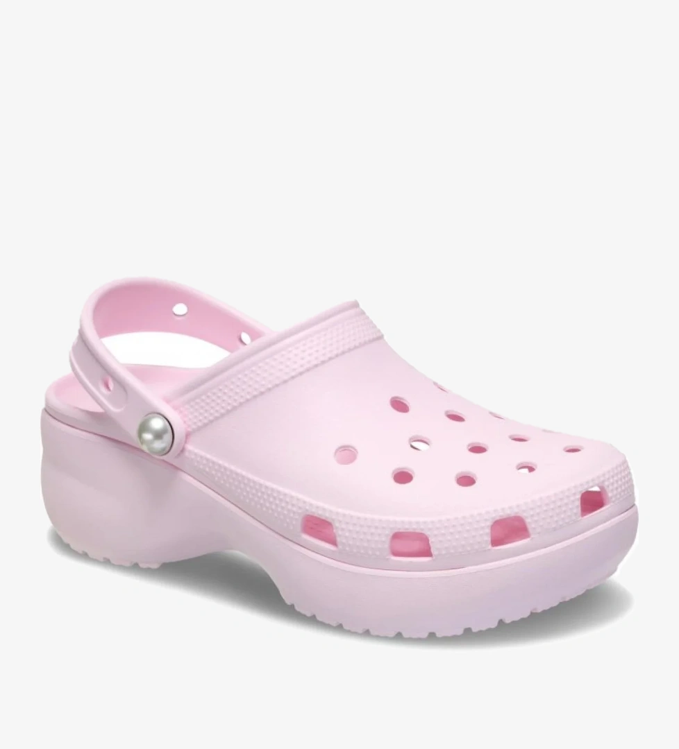 Crocs 211231 Classic Platform Pearl Clog Pembe Unisex Terlik model görseli