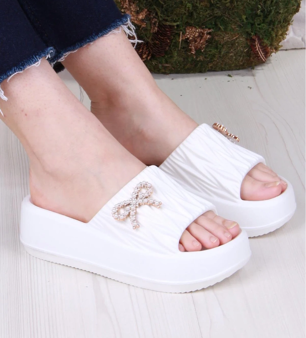 E462 Günlük Plaj Deniz Havuz Terliği Hafif Rahat Esnek Kadın Terlik