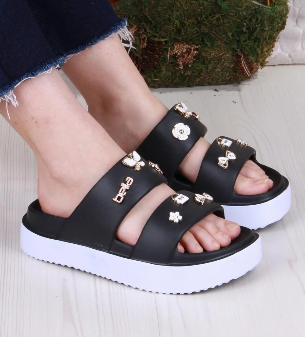 E460 Günlük Plaj Deniz Havuz Terliği Hafif Rahat Esnek Kadın Terlik - Görsel 1