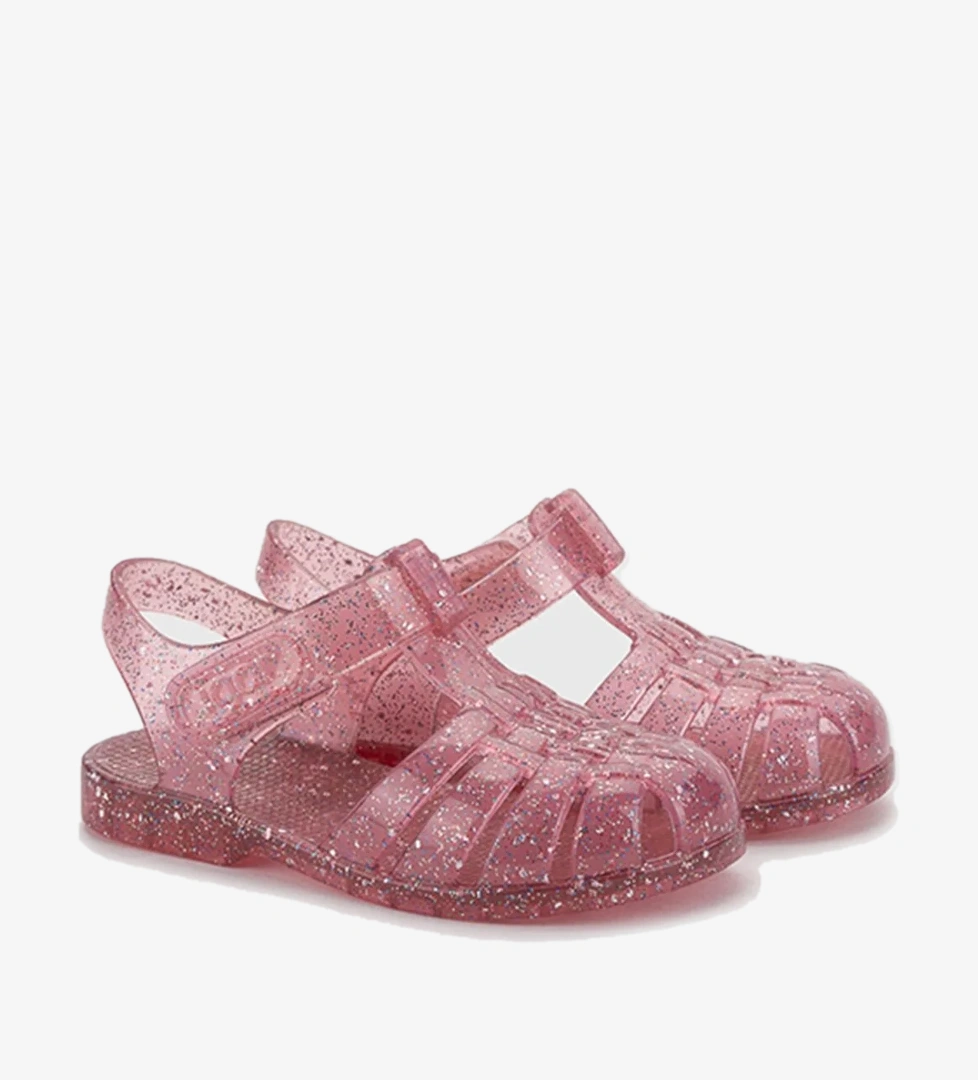 S10329 CLASICA CRISTAL Kız Çocuk Sandalet Fucsia Multi Glitter