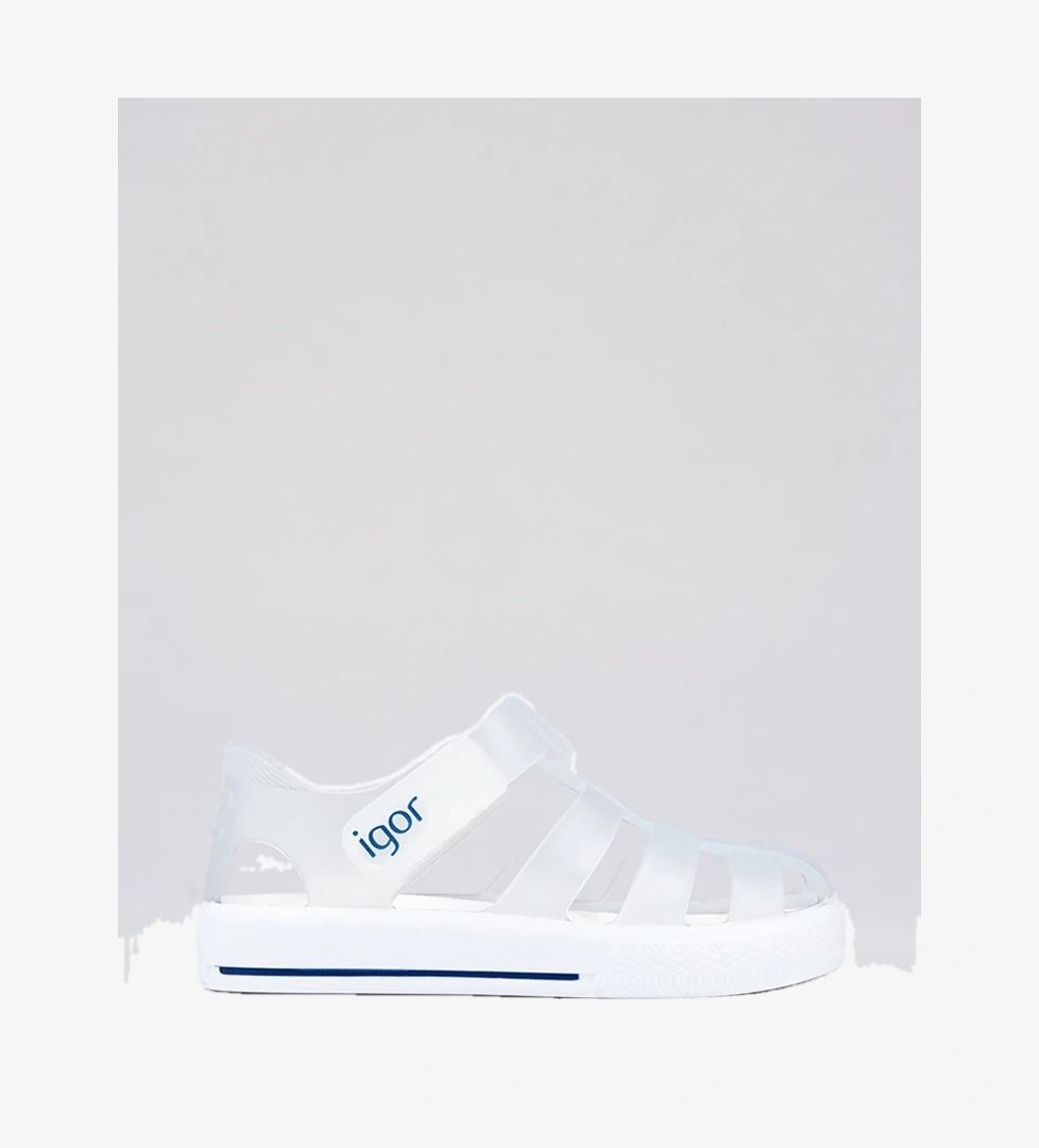 S10171 STAR Kız Çocuk Beyaz Sandalet