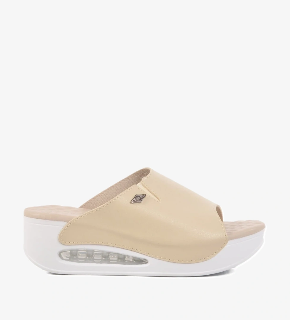 Aspor Bej Kadın Dolgu Topuk Terlik