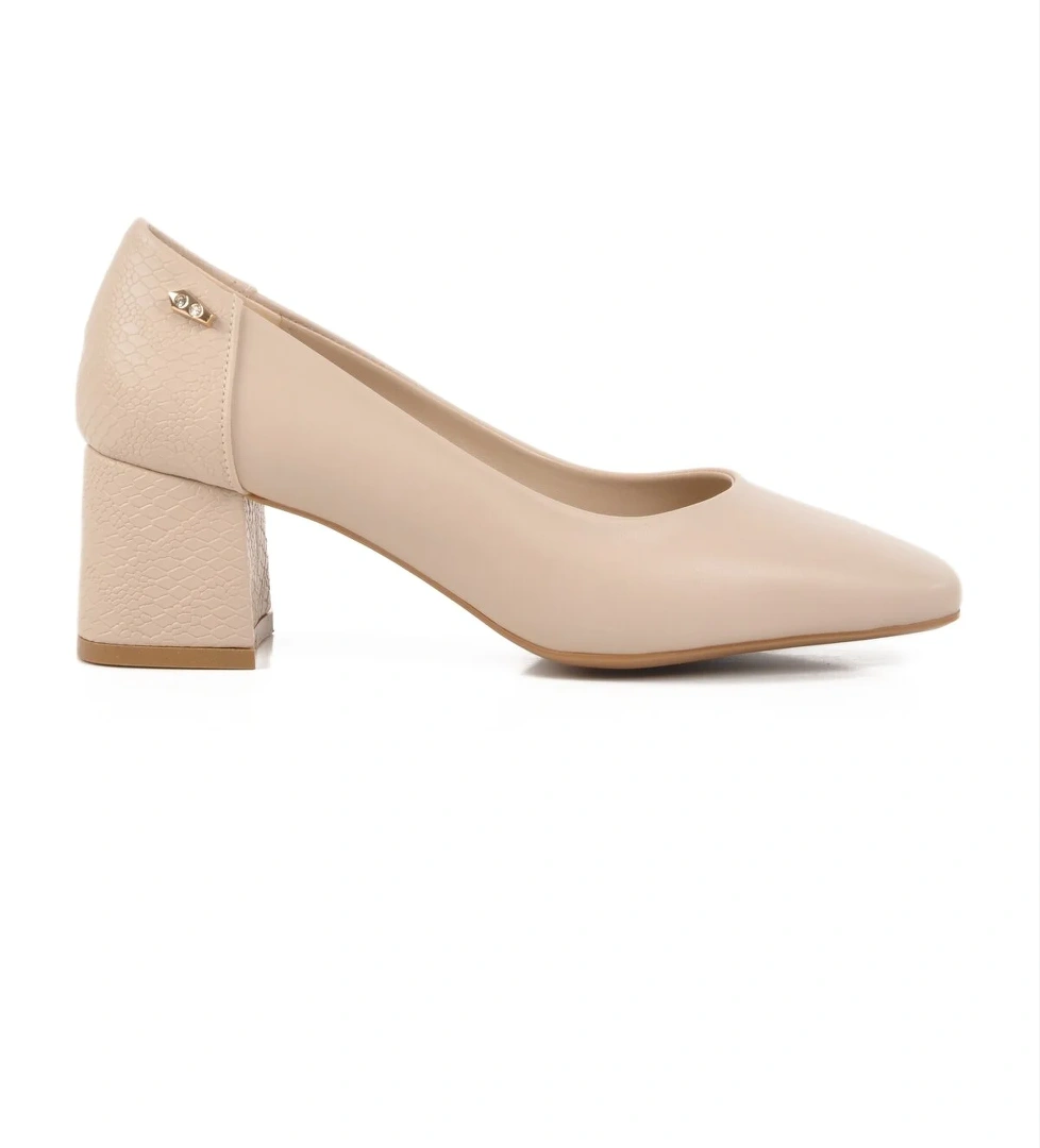 Aspor Bej Kadın Topuklu Ayakkabı