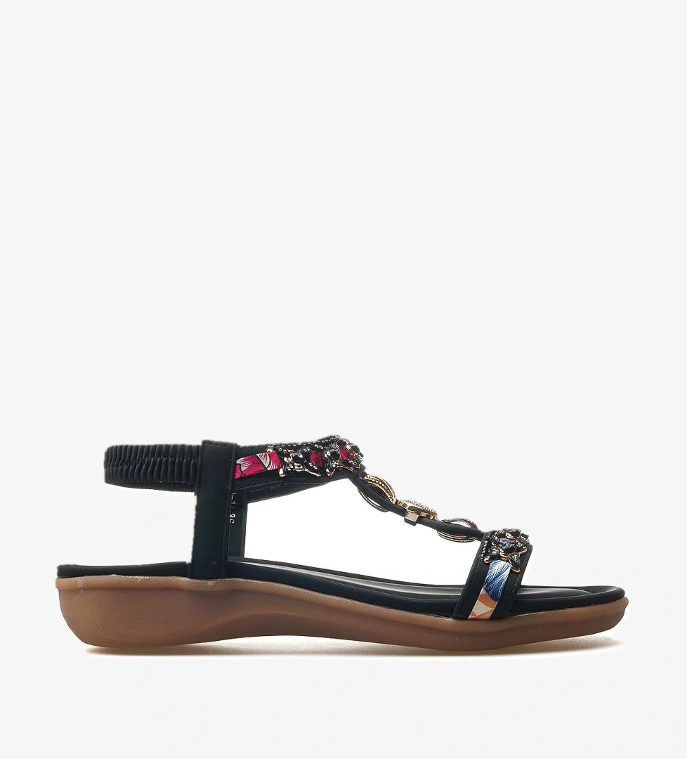 Guja Kadın Taş Detaylı Günlük Sandalet 25y 25y150-11 Z Siyah model görseli