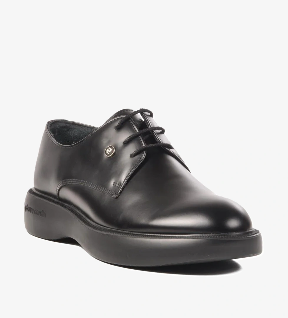 70914 M Siyah Açma Hakiki Deri Erkek Günlük Ayakkabı - Görsel 1