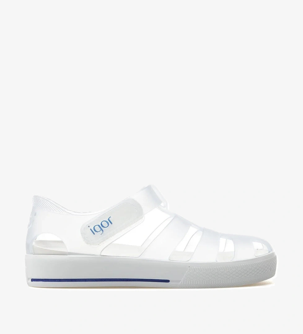 İgor Star Kaydırmaz Taban Çocuk Sandalet 22y Ks10171-star Beyaz