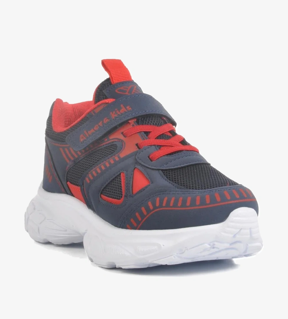 Lacivert-Kırmızı Çocuk Spor Ayakkabı 1500 F