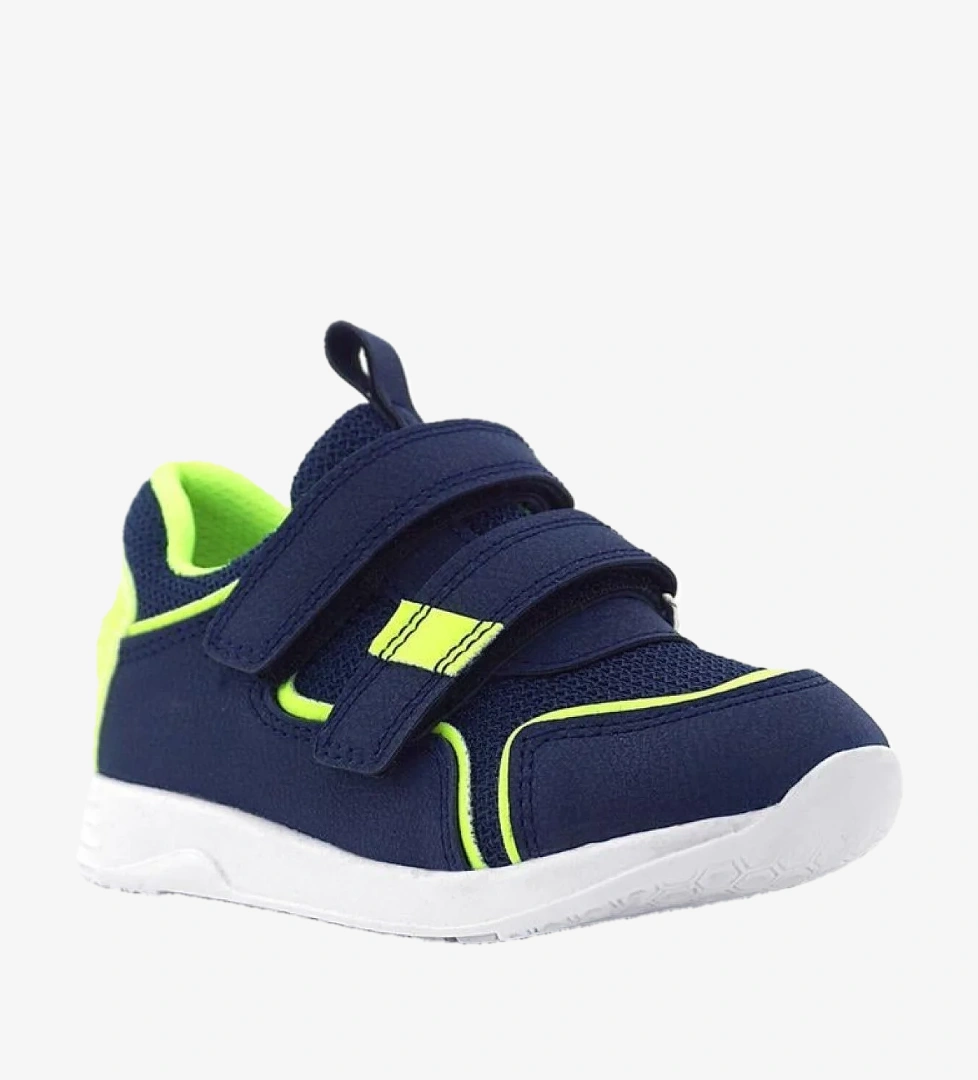 Rakerplus Lacivert Sarı Cırt Cırtlı Erkek Çocuk Spor Ayakkabı model görseli
