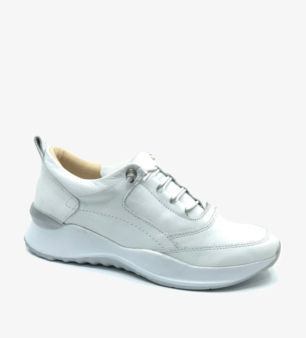 Hakiki Deri Ortopedik Lastik Detaylı Kadın Casual Ayakkabı - Görsel 1